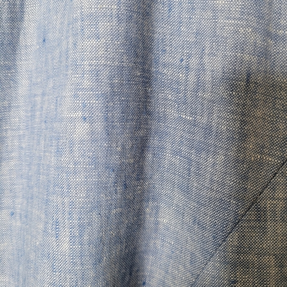 Talbots Petite 100% Linen Blazer Open Front 3/4 Sleeve Fully Lined Size 14P - Picture 4 of 8